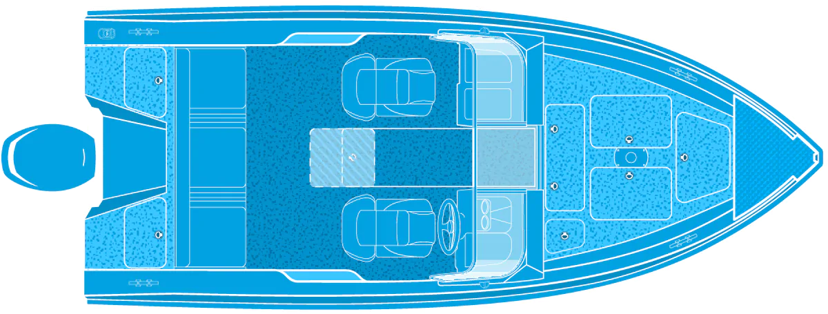 Verdecktes Staufach zur Installation von Batterien für Elektromotoren